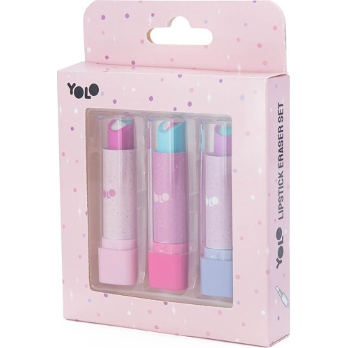 Yolo set Scented Erasers - Lipstick - 90803 7290120032521