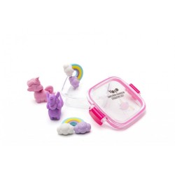 Yolo Sweets And Unicorn Erasers - 1 Set 90802 7290117749739