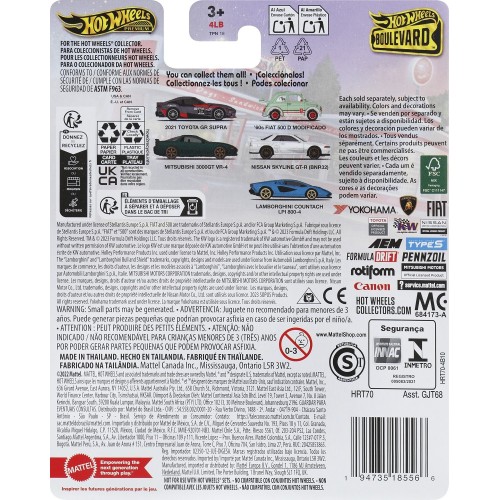 Mattel Hot Wheels Boulevard Lamborghini Countach LPI 800-4 GJT68 / HRT70 194735185566