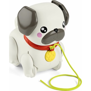 Mattel Fisher-Price Συρρόμενο Σκυλάκι Pug Παιχνίδι Με Σχοινάκι Για Τράβηγμα HTW94 194735199112