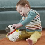 Mattel Fisher-Price Συρρόμενο Σκυλάκι Pug Παιχνίδι Με Σχοινάκι Για Τράβηγμα HTW94 194735199112