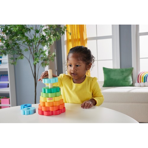 Mattel Fisher-price Wooden Ring Stacker HXT77 194735238422