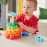 Mattel Fisher-Price Ξύλινη Πυραμίδα Παιχνίδι Κινητικών Δεξιοτήτων HXT77 194735238422