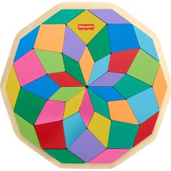 Mattel Fisher-price Wooden Mandala Puzzle HXT94 194735238460