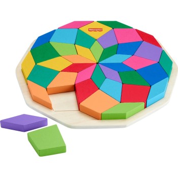 Mattel Fisher-price Wooden Mandala Puzzle HXT94 194735238460