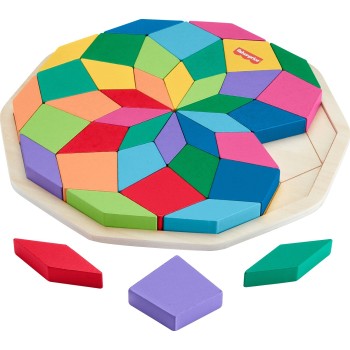 Mattel Fisher-Price Ξύλινο Παζλ Μάνταλα 41 Τεμάχια HXT94 194735238460