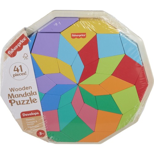 Mattel Fisher-price Wooden Mandala Puzzle HXT94 194735238460