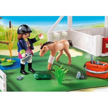 Playmobil Superset Στάβλος Αλόγων Και Κτηνίατρος 6147 4008789061478