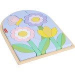 Mattel Fisher-price Wooden Flower Puzzle Blocks HXT97 194735238507