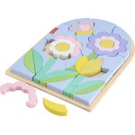 Mattel Fisher-price Wooden Flower Puzzle Blocks HXT97 194735238507