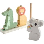 Mattel Fisher-price Wooden Stack & Sort Animals HXV04 194735238538