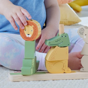 Mattel Fisher-Price Ξύλινα Ζωάκια Παιχνίδι Κινητικών Δεξιοτήτων HXV04 194735238538