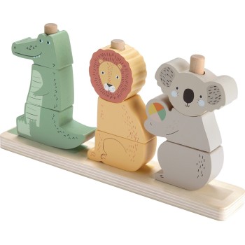 Mattel Fisher-price Wooden Stack & Sort Animals HXV04 194735238538