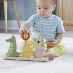 Mattel Fisher-Price Ξύλινα Ζωάκια Παιχνίδι Κινητικών Δεξιοτήτων HXV04 194735238538