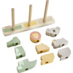 Mattel Fisher-price Wooden Stack & Sort Animals HXV04 194735238538