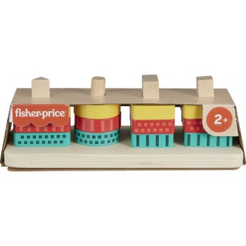Mattel Fisher-price Wooden Shape Stacker HXV05 194735238187