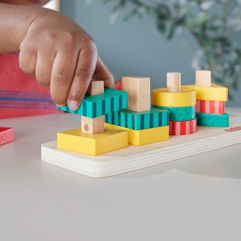 Mattel Fisher-price Wooden Shape Stacker HXV05 194735238187