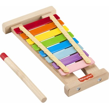 Mattel Fisher-Price Ξύλινο Ξυλόφωνο Μουσικό Παιχνίδι HXV13 194735238484