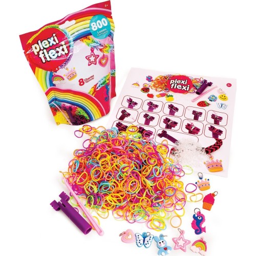As company Plexi Flexi Bag With 800 Rubber Bands And 8 Accessories For Ages 5+ 1080-25566 5203068255664