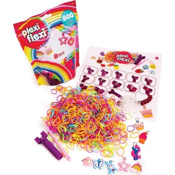 As company Plexi Flexi Bag With 800 Rubber Bands And 8 Accessories For Ages 5+ 1080-25566 5203068255664