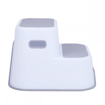 FreeON Double Step Stool, Grey 42332 3830075042332