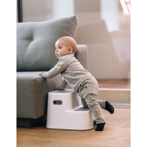 FreeON Double Step Stool, Grey 42332 3830075042332