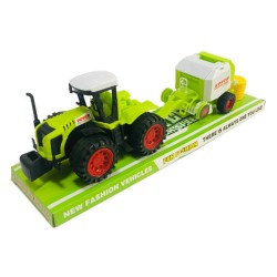 Toys-shop Choice Friction Power Farmer With Harvester Trailor JA086386 6990119863860