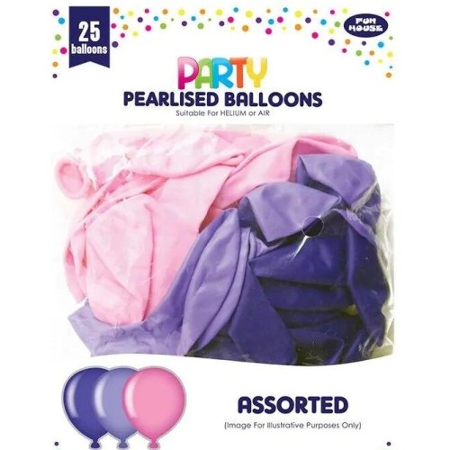 Eurowrap Balloon Set 25Pcs Pink 25Cm 3412924-PCC 5033601778226