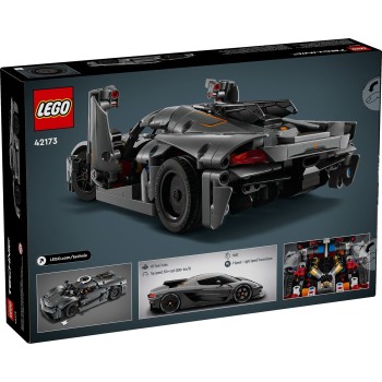 LEGO Technic Koenigsegg Jesko Absolut Grey Hypercar 42173 5702017584072
