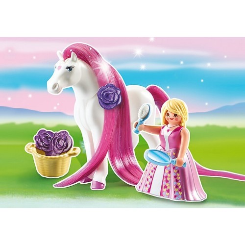 Playmobil Πριγκίπισσα Ροζαλία Με Άλογο 6166 4008789061669