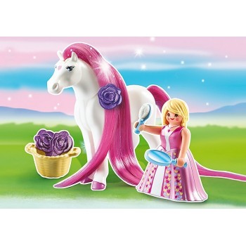 Playmobil Πριγκίπισσα Ροζαλία Με Άλογο 6166 4008789061669
