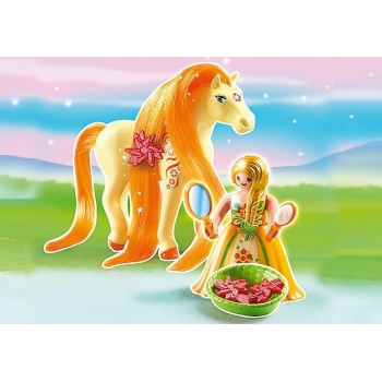 Playmobil Πριγκίπισσα Ηλιόλουστη Με Άλογο 6168 4008789061683