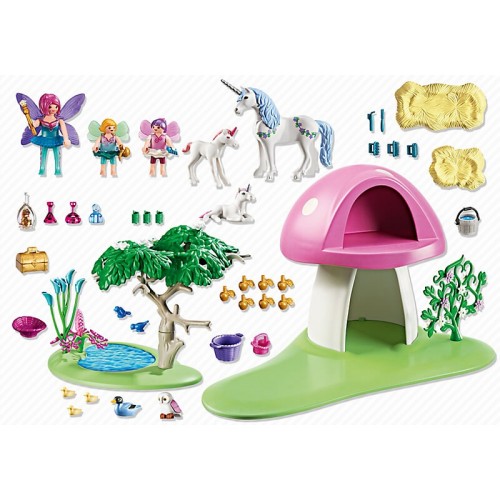 Playmobil Νεράιδες Με Μονόκερους Και Μανιταρόσπιτο 6055 4008789060556