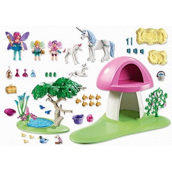Playmobil Νεράιδες Με Μονόκερους Και Μανιταρόσπιτο 6055 4008789060556