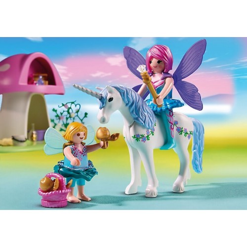 Playmobil Νεράιδες Με Μονόκερους Και Μανιταρόσπιτο 6055 4008789060556