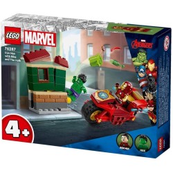 LEGO Marvel Avengers Marvel Super Heroes Iron Man With Bike And The Hulk 76287 5702017590103