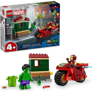 LEGO Marvel Avengers Marvel Super Heroes Iron Man With Bike And The Hulk 76287 5702017590103