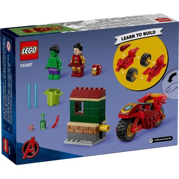 LEGO Marvel Avengers Marvel Super Heroes Iron Man With Bike And The Hulk 76287 5702017590103