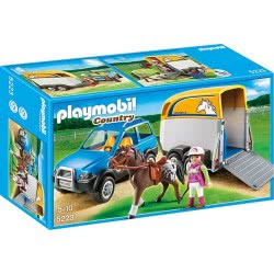 Playmobil Όχημα Με Τρέιλερ Μεταφοράς Αλόγων 5223 4008789052230