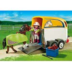 Playmobil Όχημα Με Τρέιλερ Μεταφοράς Αλόγων 5223 4008789052230