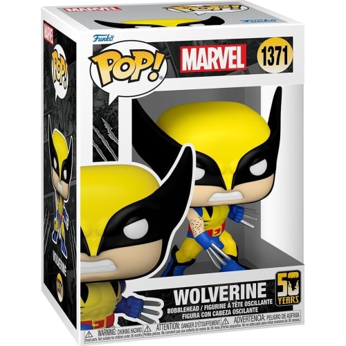 Funko Marvel Avengers Pop! Marvel: Wolverine 50Th - Wolverine (Classic) N.1371 Bobble-Head Vinyl Figure 093350 889698774383