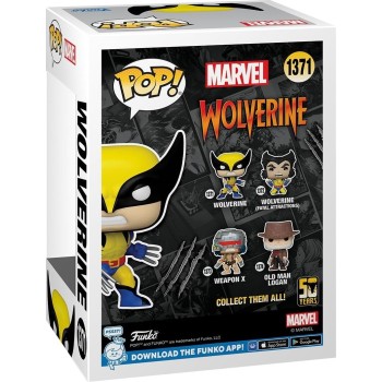 Funko Marvel Avengers Pop! Marvel: Wolverine 50Th - Wolverine (Classic) N.1371 Bobble-Head Vinyl Figure 093350 889698774383