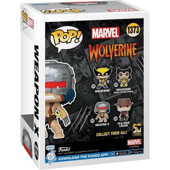 Funko Marvel Avengers Pop! Marvel: Wolverine 50Th - Weapon X N.1373 Bobble-Head 093349 889698774376