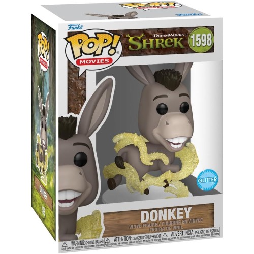 Funko Pop! Movies: Shrek - Donkey (Glitter) N.1598 Vinyl Figure 094051 889698811729