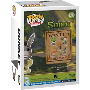 Funko Pop! Movies: Shrek - Donkey (Glitter) N.1598 Vinyl Figure 094051 889698811729