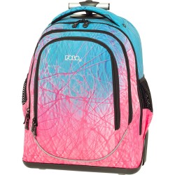 POLO Σακίδιο Trolley Μικρό Uplow Pink / Cyan Craft 901253-8255 5201927130503