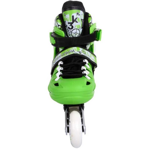 ΑΘΛΟΠΑΙΔΙΑ Αυξομειούμενα Πατίνια 3K Inline Skates 39-42, Πράσινο 002.10305/MP/39 9985777000624