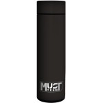 Diakakis imports Vacuum Flask 500ml Stainless Steel led 6,5χ22,5cm Black Rubber Must 000586004 5205698693229
