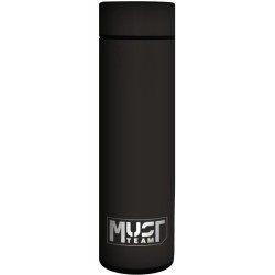 Diakakis imports Vacuum Flask 500ml Stainless Steel led 6,5χ22,5cm Black Rubber Must 000586004 5205698693229