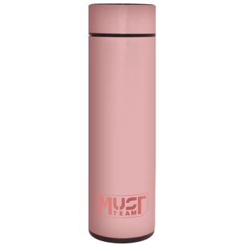 Diakakis imports Vacuum Flask 500ml Stainless Steel led 6,5χ22,5cm Pink Rubber Must 000586005 5205698693243